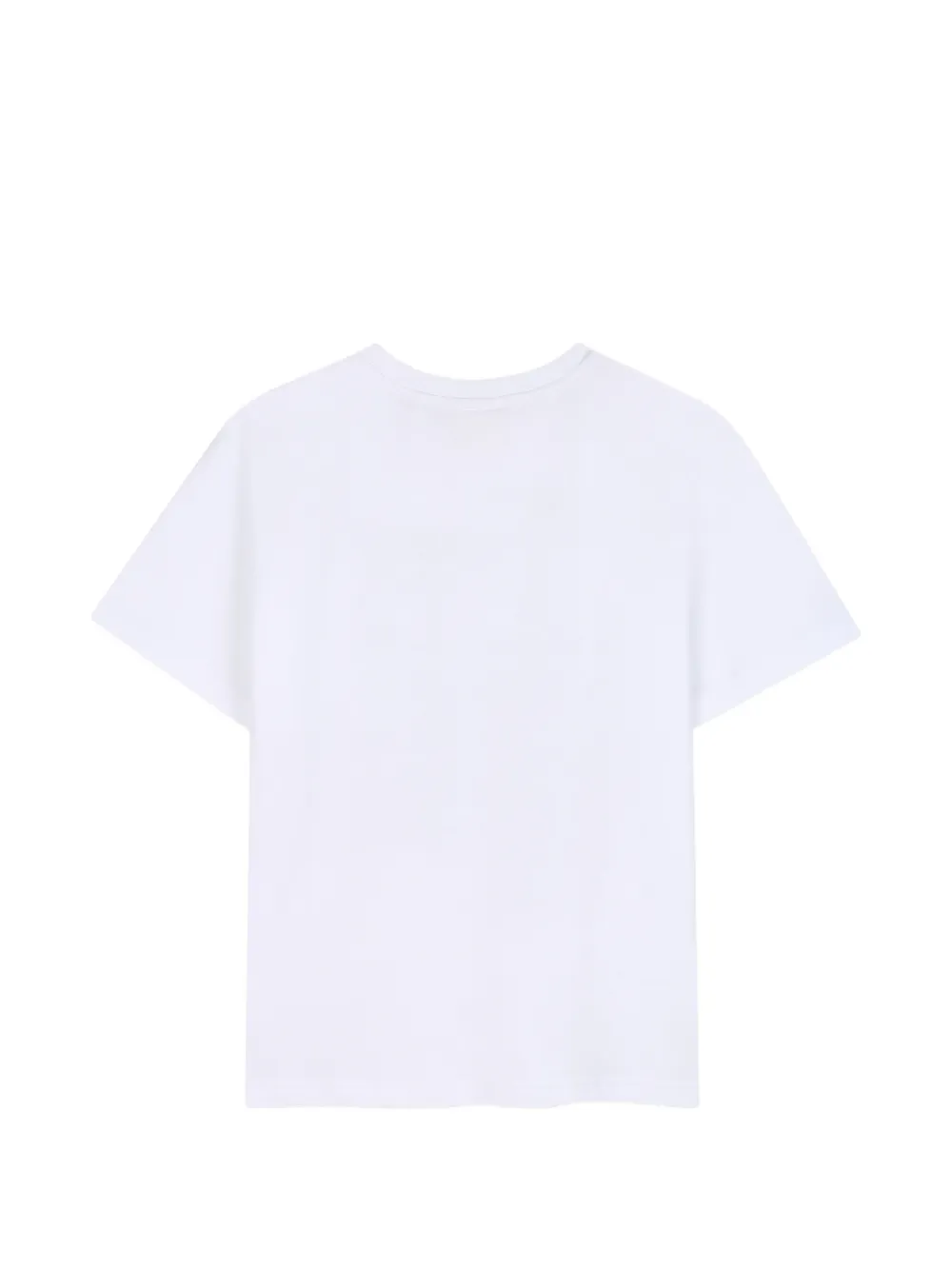 Givenchy Kids Geruit T-shirt met logo-print Wit