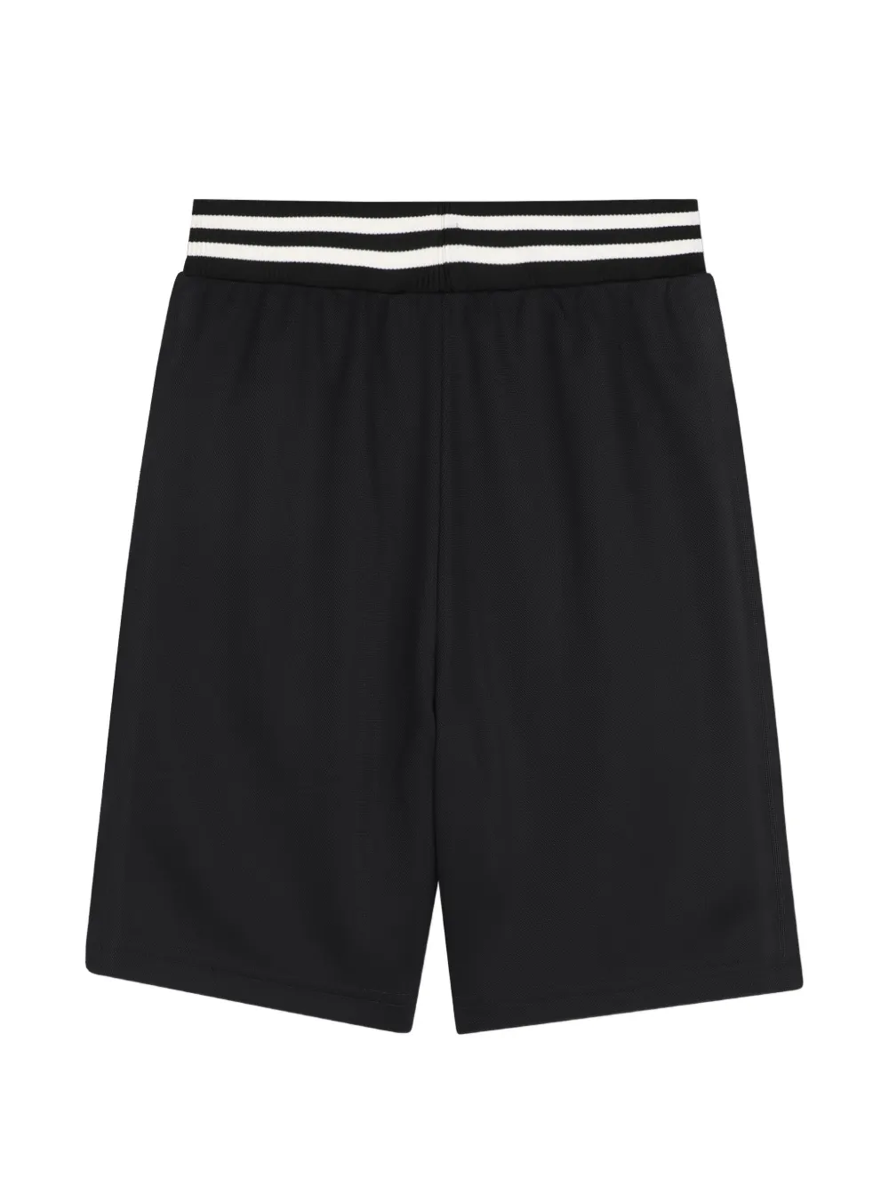 Kenzo Kids Gestreepte shorts met Tiger-patroon Zwart