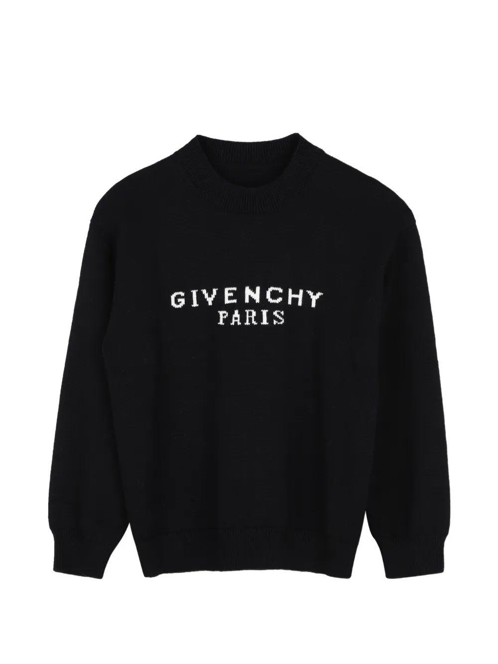 Givenchy Kids Maglione con logo a intarsi - Nero