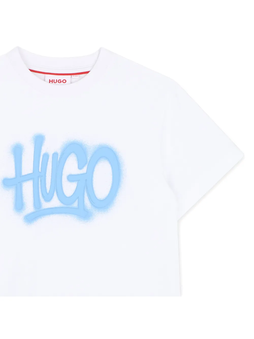 HUGO KIDS T-shirt met logoprint Wit