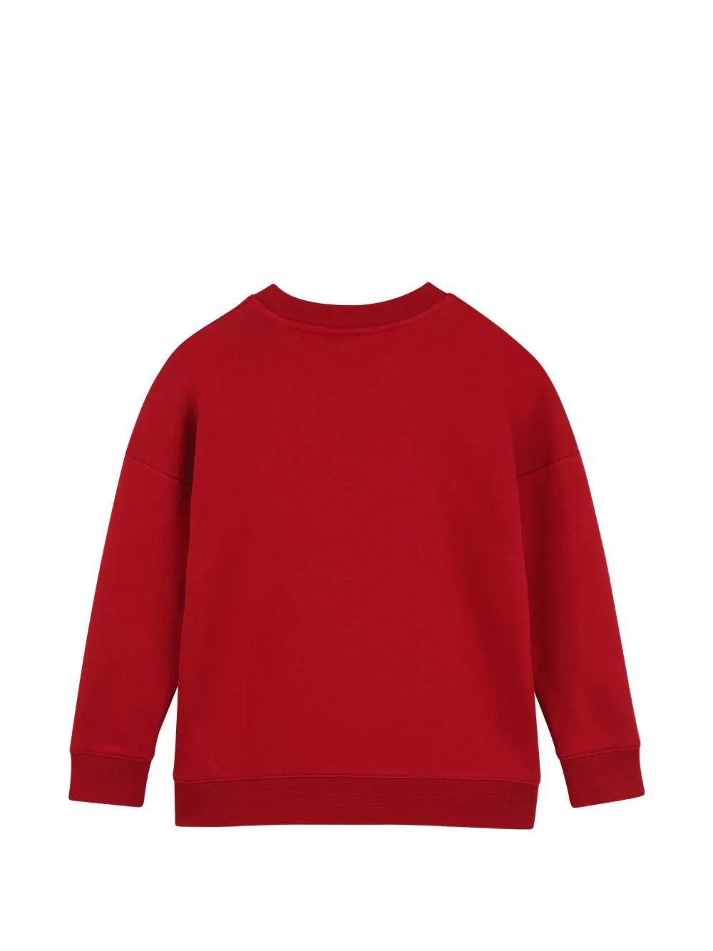 BOSS Kidswear Sweater met geborduurd logo Rood
