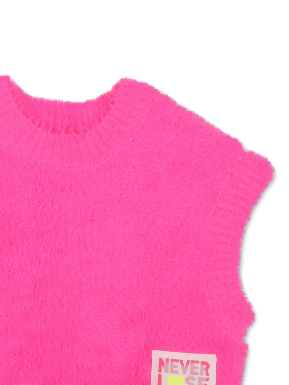 Billieblush Fluffy trui met patchdetail Roze