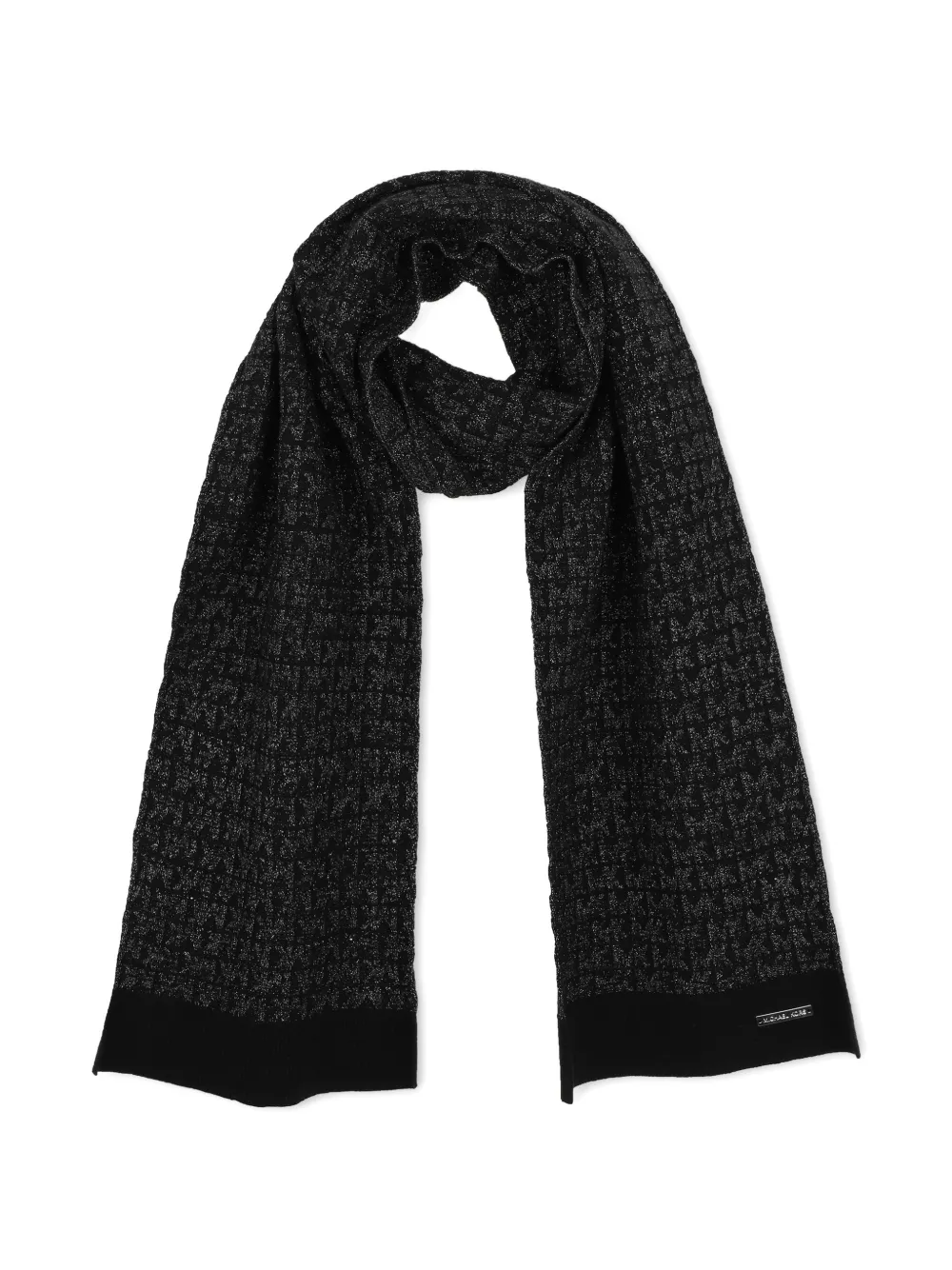 Michael Kors Kids Sjaal met metallic-effect en logopatroon Zwart