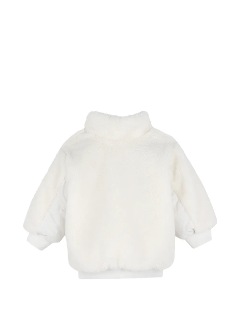 BOSS Kidswear Omkeerbaar teddy fleece jack Blauw