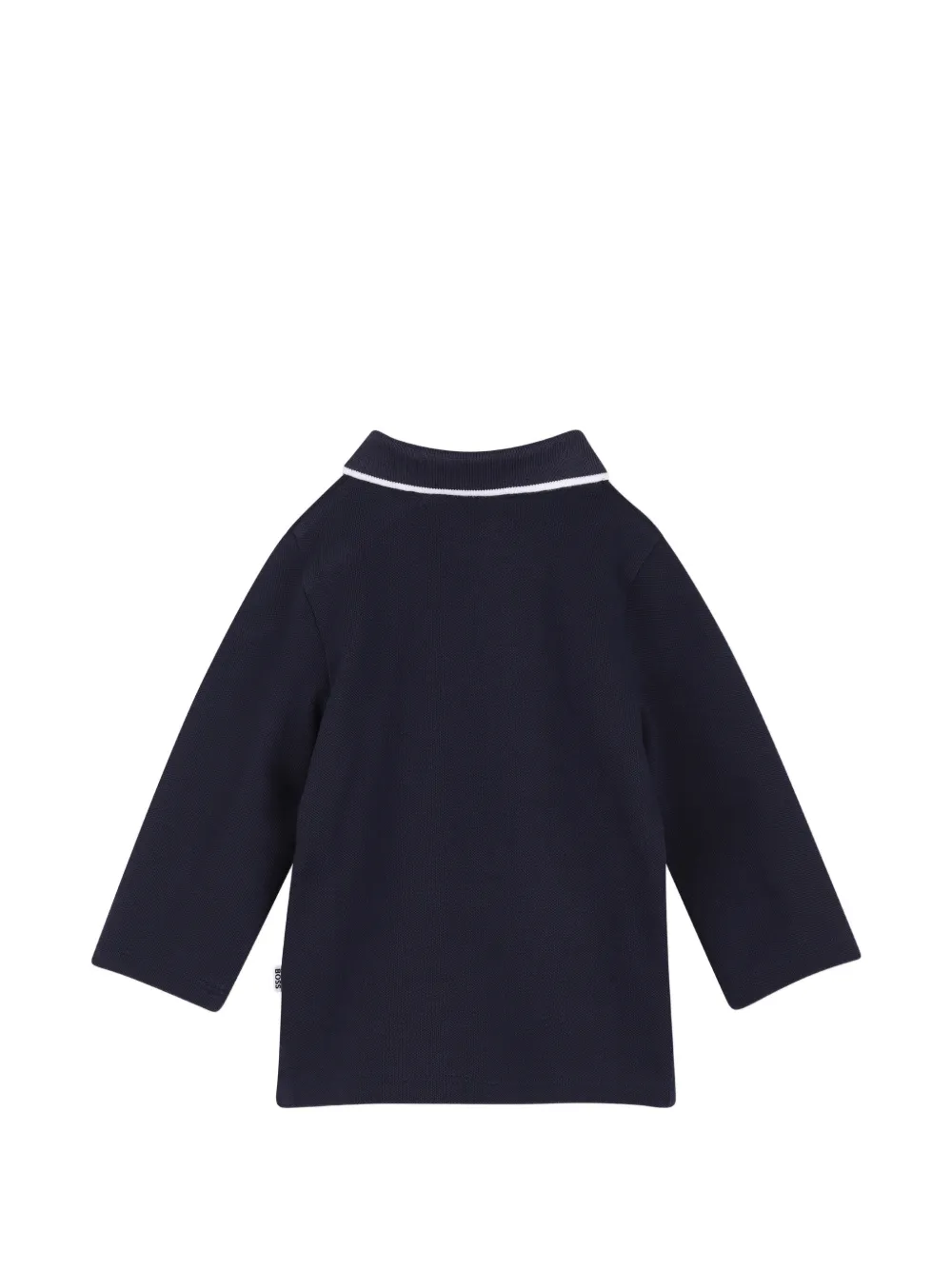 BOSS Kidswear Poloshirt met logoprint Blauw