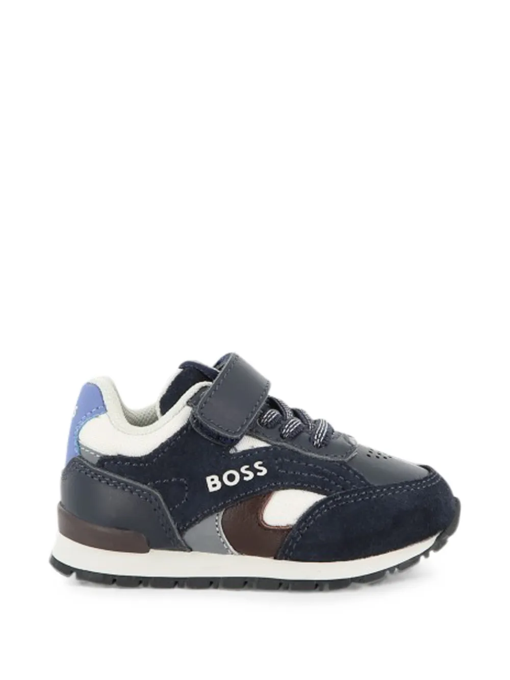 BOSS Kidswear Sneakers met klittenband Blauw