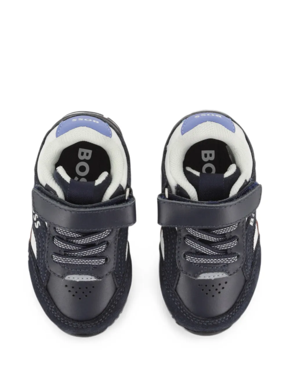 BOSS Kidswear Sneakers met klittenband Blauw