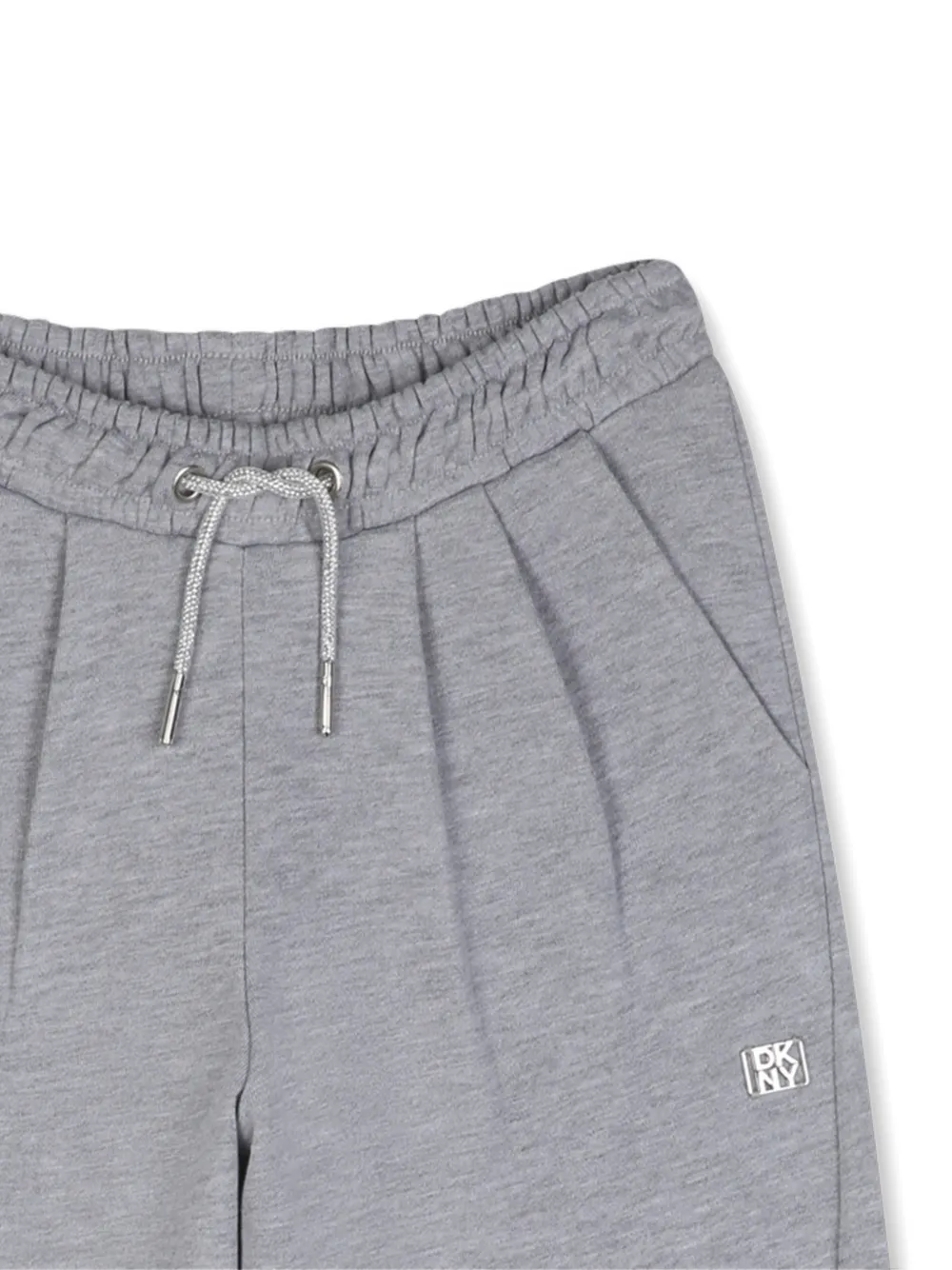 Dkny Kids Trainingsbroek met trekkoord en plooien Grijs