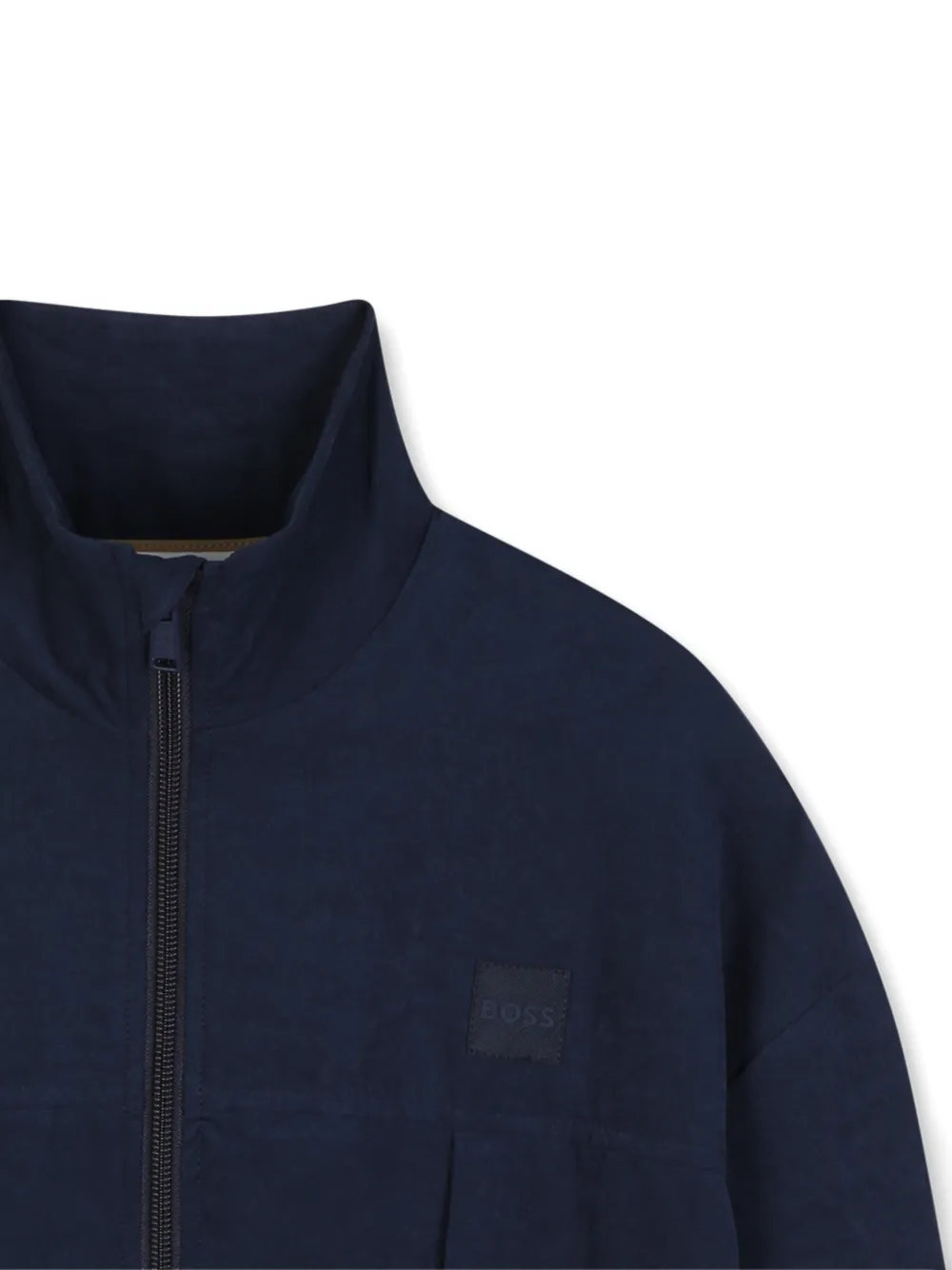 BOSS Kidswear Vest met logopatch Blauw