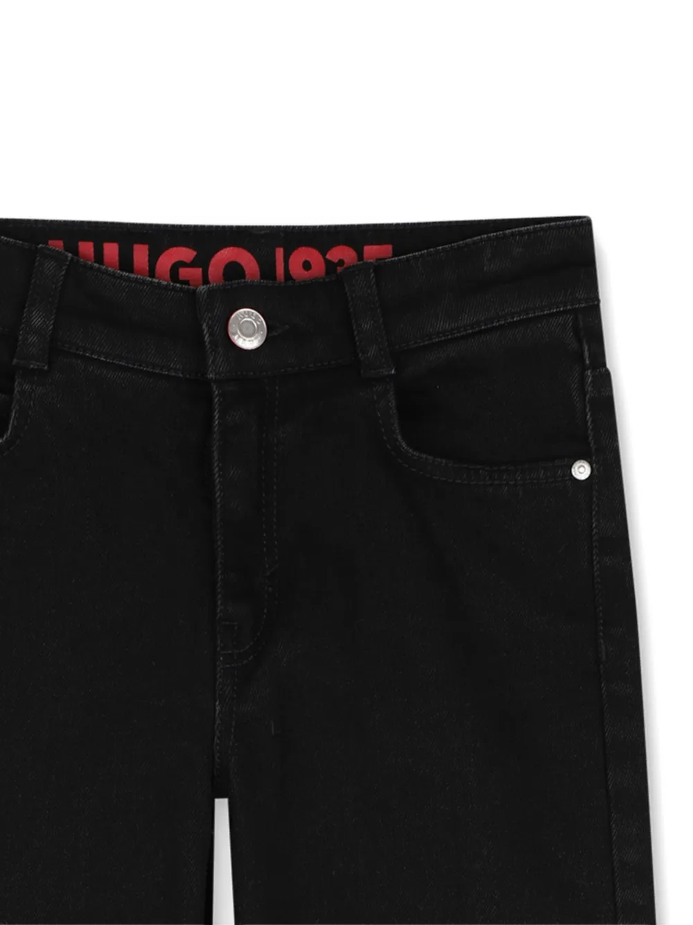 HUGO KIDS Straight jeans met ombré-effect Zwart
