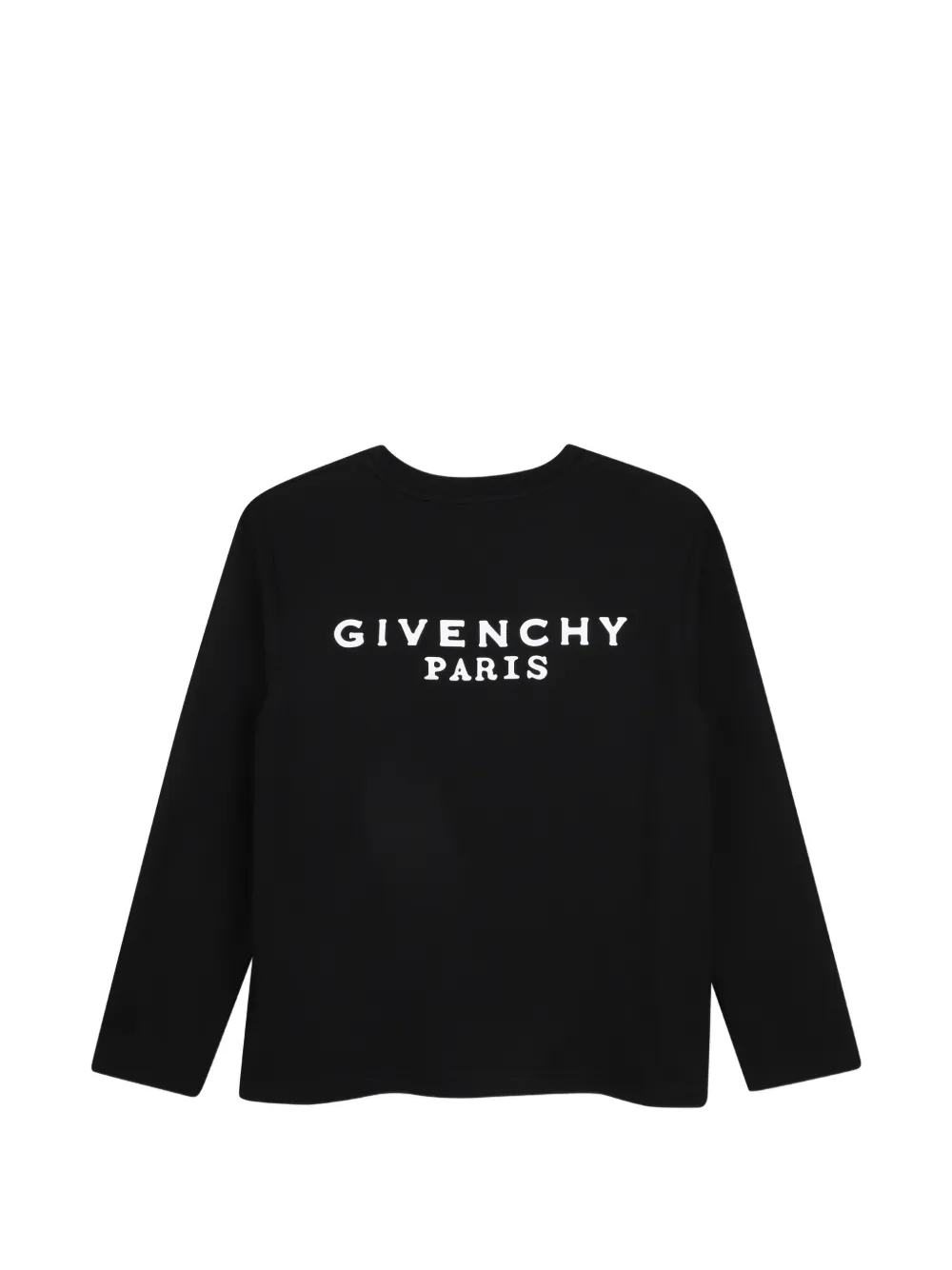 Givenchy Kids T-shirt met lange mouwen en logo-print Zwart