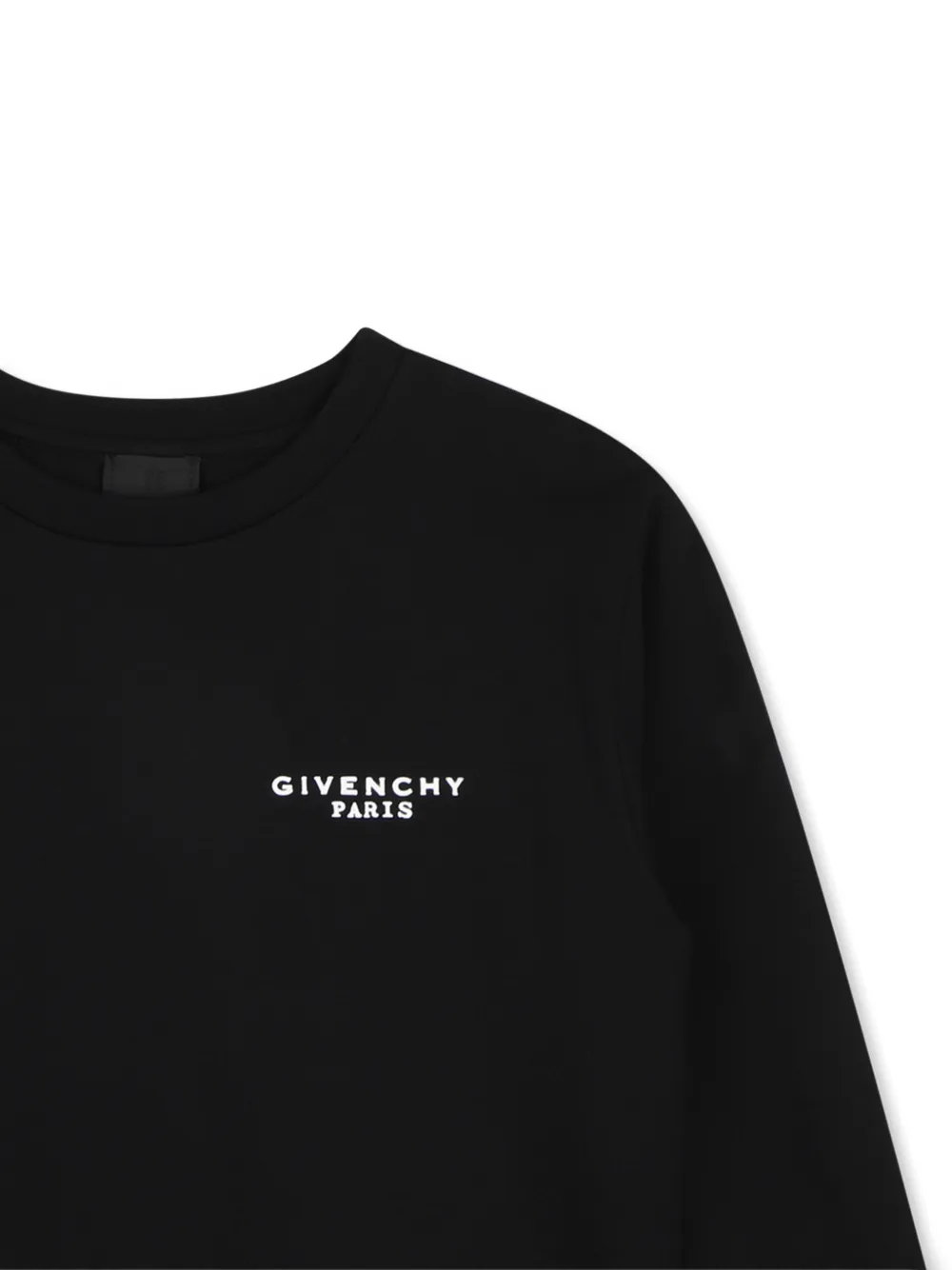 Givenchy Kids T-shirt met lange mouwen en logo-print Zwart