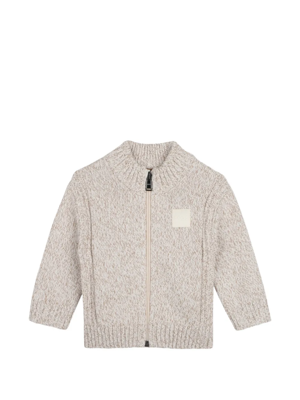 BOSS Kidswear Cardigan mit Zopfmuster - Nude