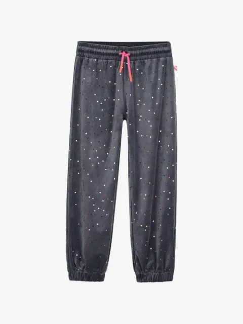 Billieblush pants bordados de terciopelo con lentejuelas