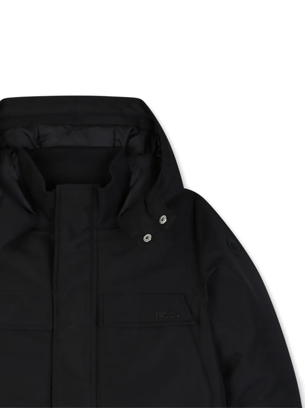 BOSS Kidswear Jas met capuchon Zwart