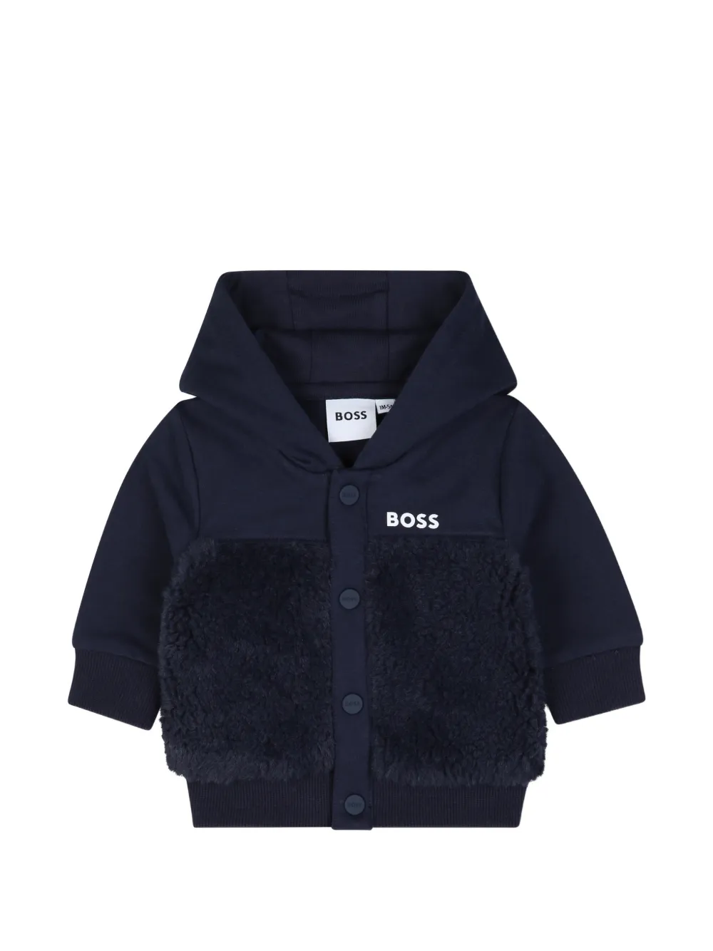 BOSS Kidswear Trainingspak met lammy vlak en logo-print Blauw