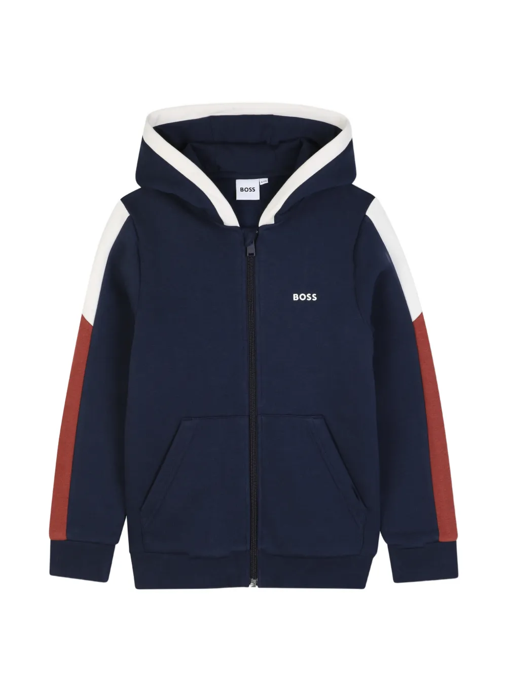BOSS Kidswear Felpa con design color-block - Blu