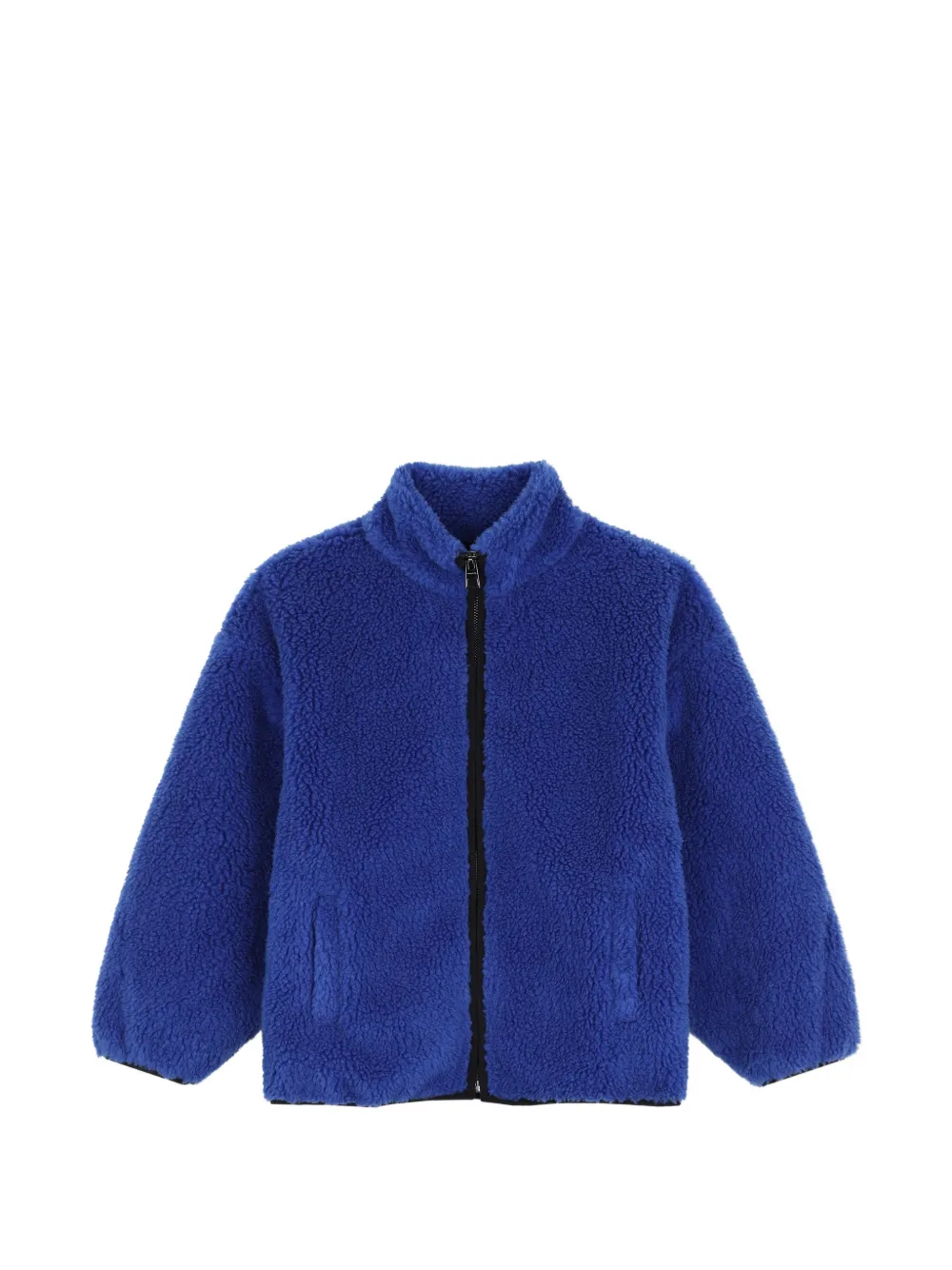 Givenchy Kids logo-embroidered fleece jacket - Blue