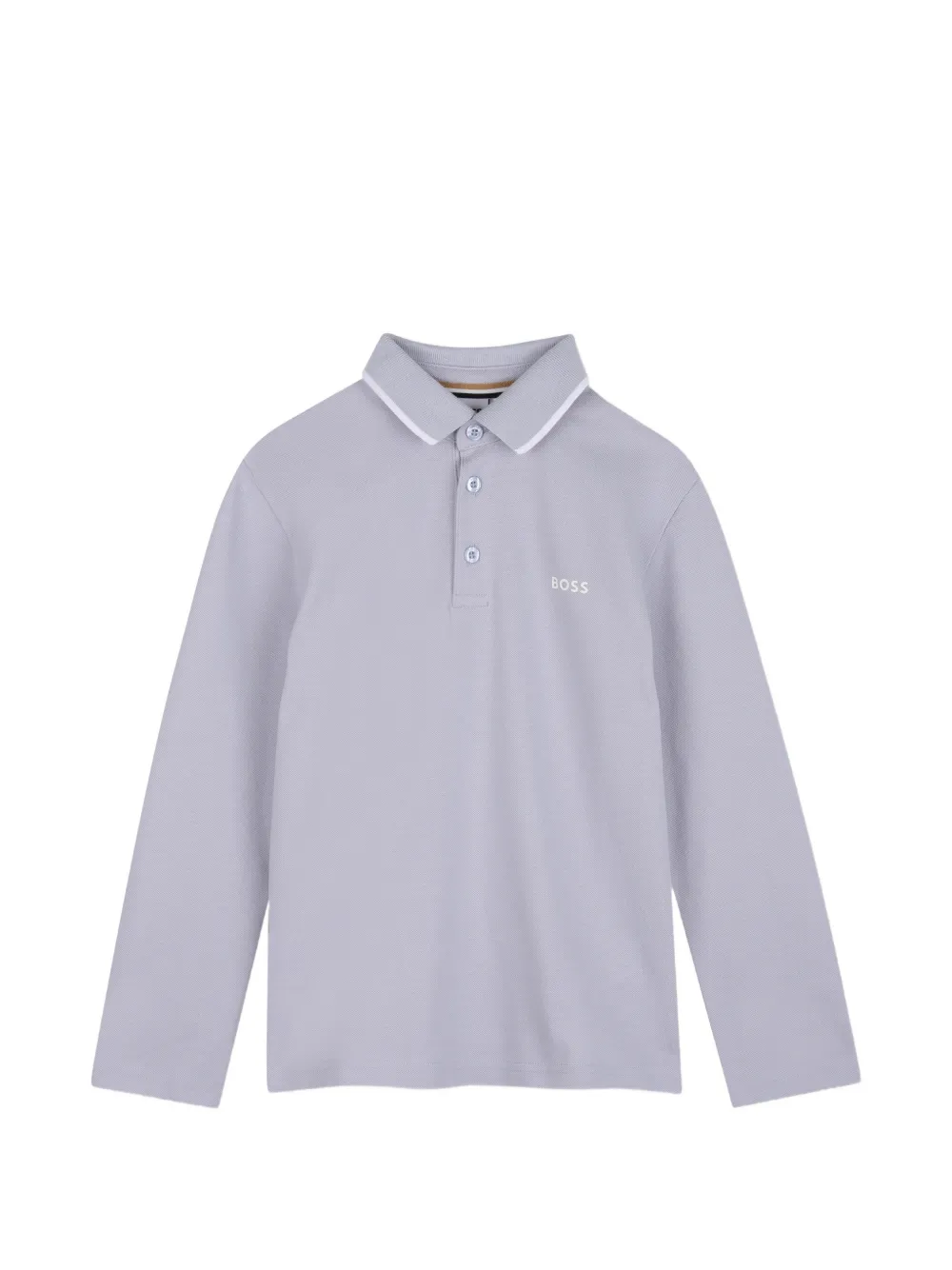 BOSS Kidswear Polo a maniche lunghe con stampa - Viola