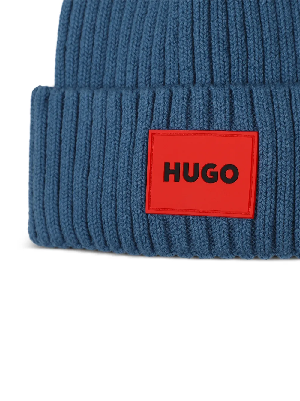 HUGO KIDS Muts met logopatch Blauw
