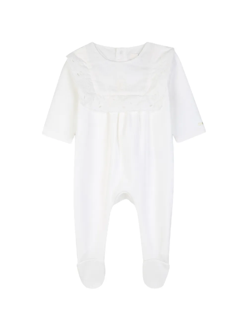 Chloé Kids Twee broderie pyjama's Wit