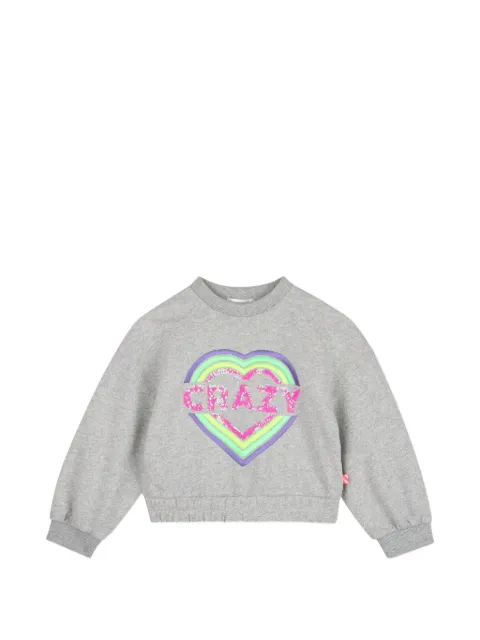 Billieblush sequin-embellished heart-motif sweater