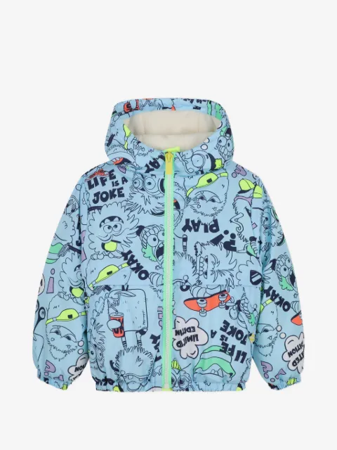 Billieblush graphic-print hooded windbreaker