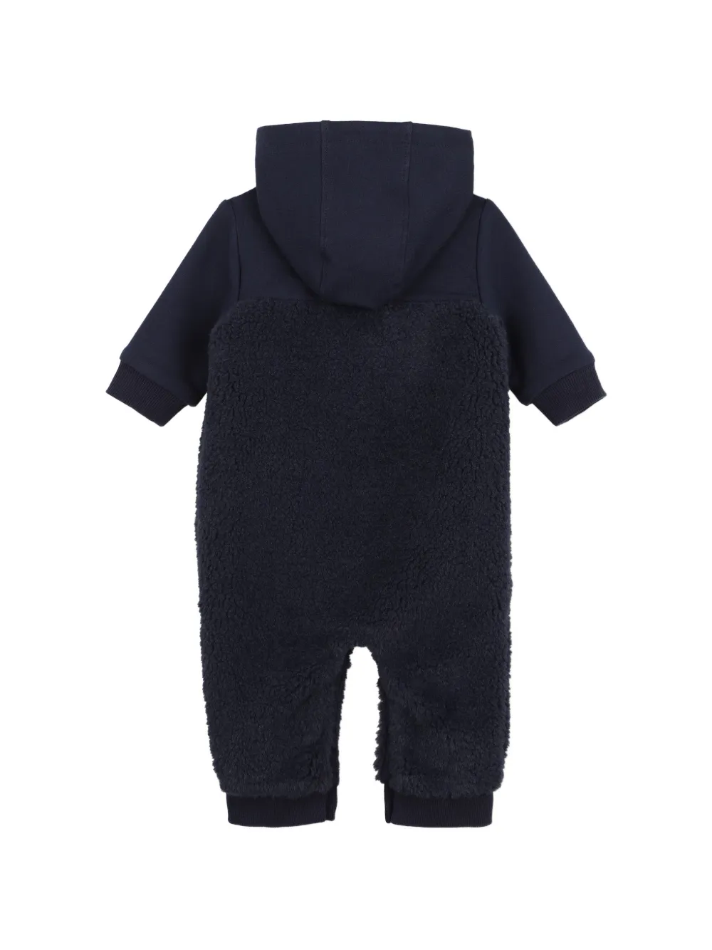 BOSS Kidswear Romper met fleece vlakken en capuchon Blauw
