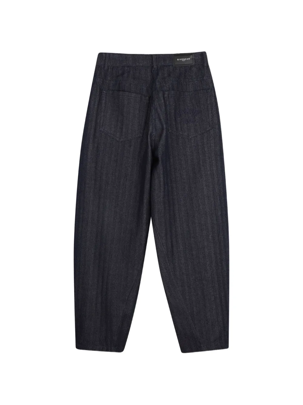 Givenchy Kids Jeans met visgraatpatroon Blauw