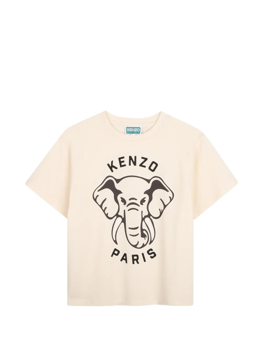 Kenzo Kids' Elephant-print T-shirt In Brown