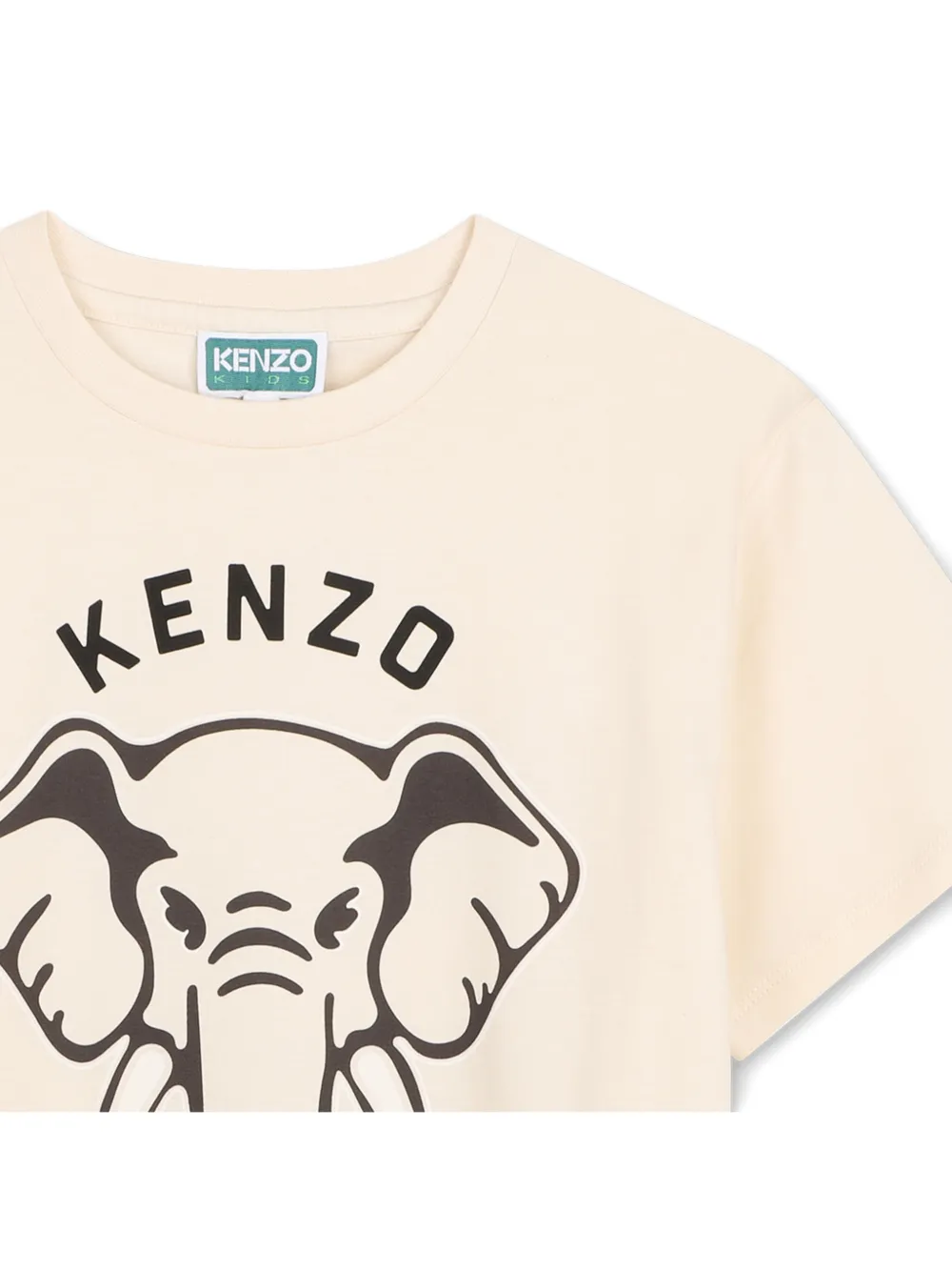 Kenzo Kids T-shirt met print Beige