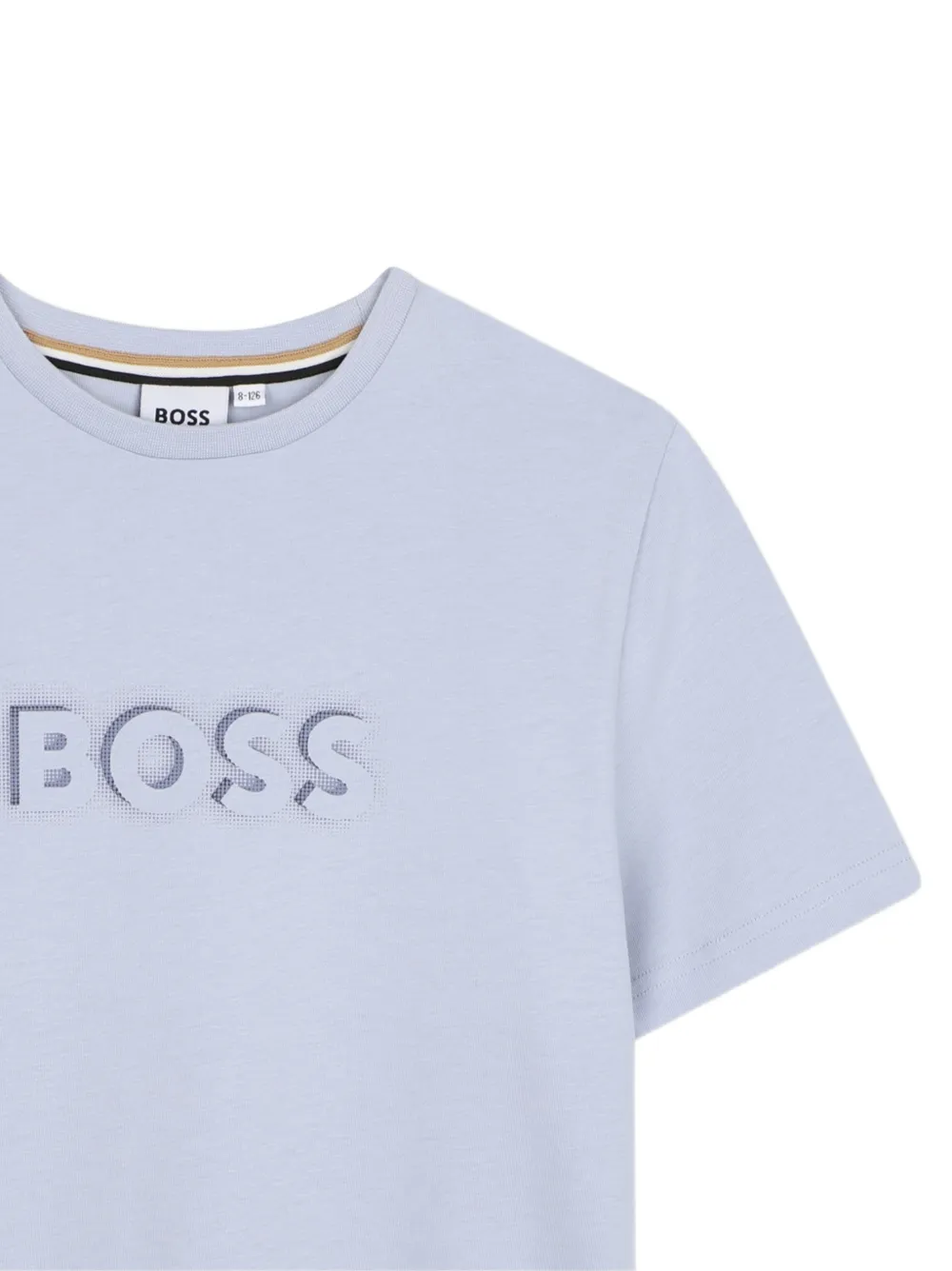 BOSS Kidswear T-shirt met logoprint Blauw
