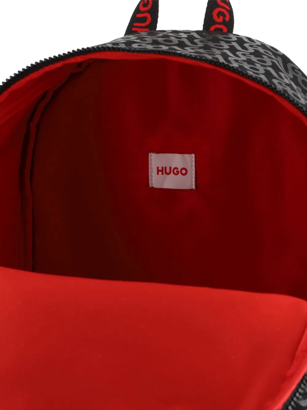 HUGO KIDS Rugzak met monogram Zwart