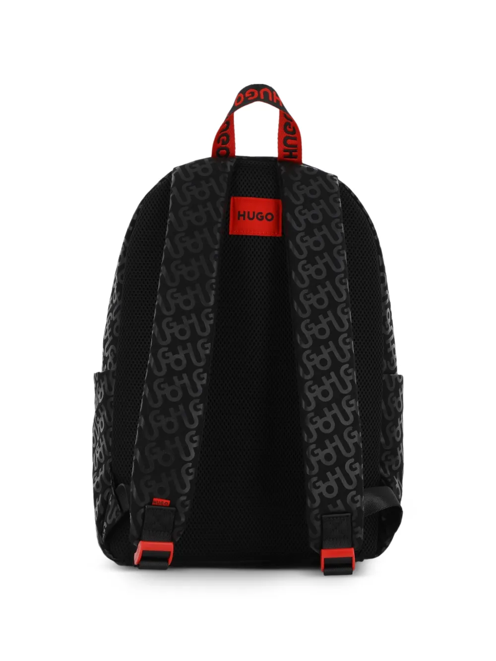 HUGO KIDS Rugzak met monogram Zwart