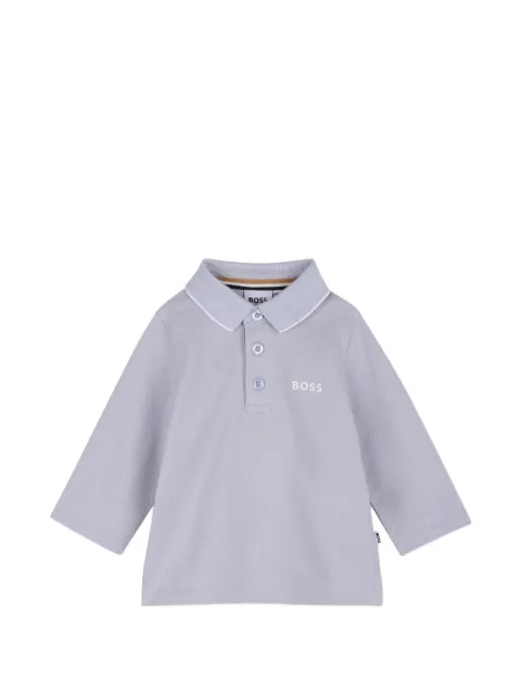 BOSS Kidswear polo à logo imprimé