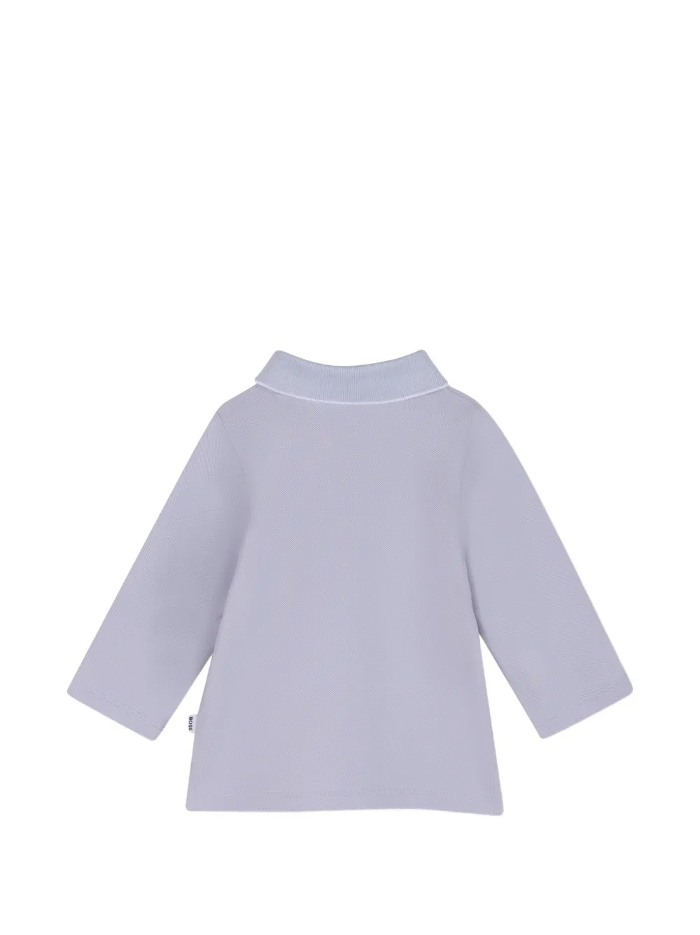BOSS Kidswear Poloshirt met logoprint Blauw