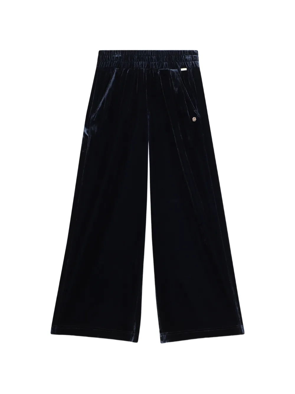 BOSS Kidswear Broek met wijde pijpen Blauw
