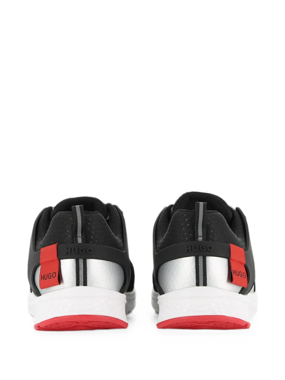 HUGO KIDS panelled mesh sneakers Zwart