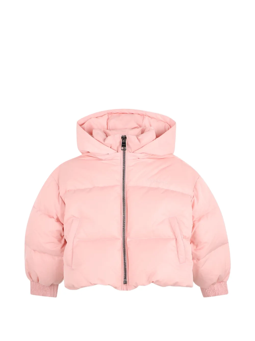 Givenchy Kids' Padded Hooded Jacket In Pink