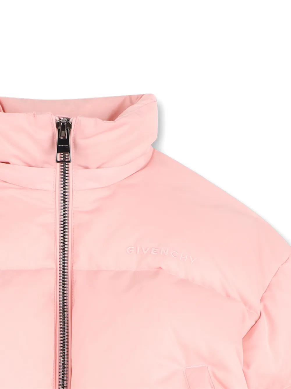 Givenchy Kids Gewatteerd jack met capuchon Roze