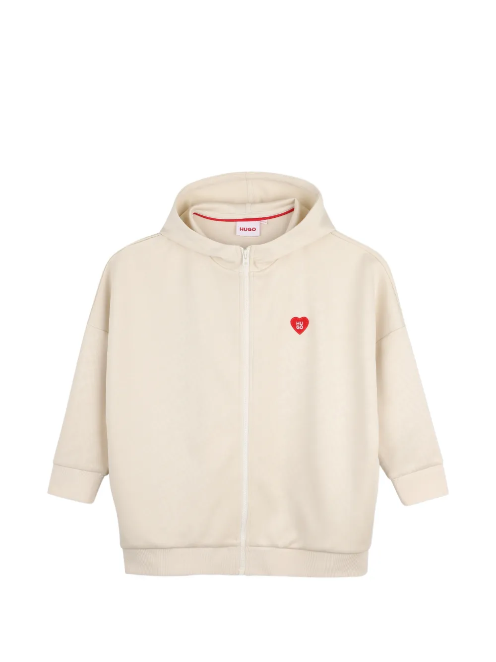 HUGO KIDS Kapuzenjacke mit Logo - Nude