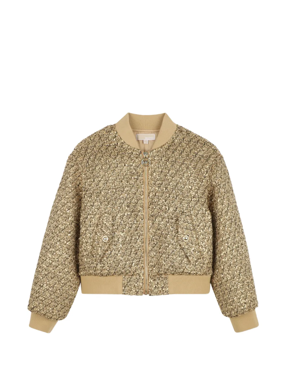 Michael Kors Kids Bomber in tweed - Toni neutri