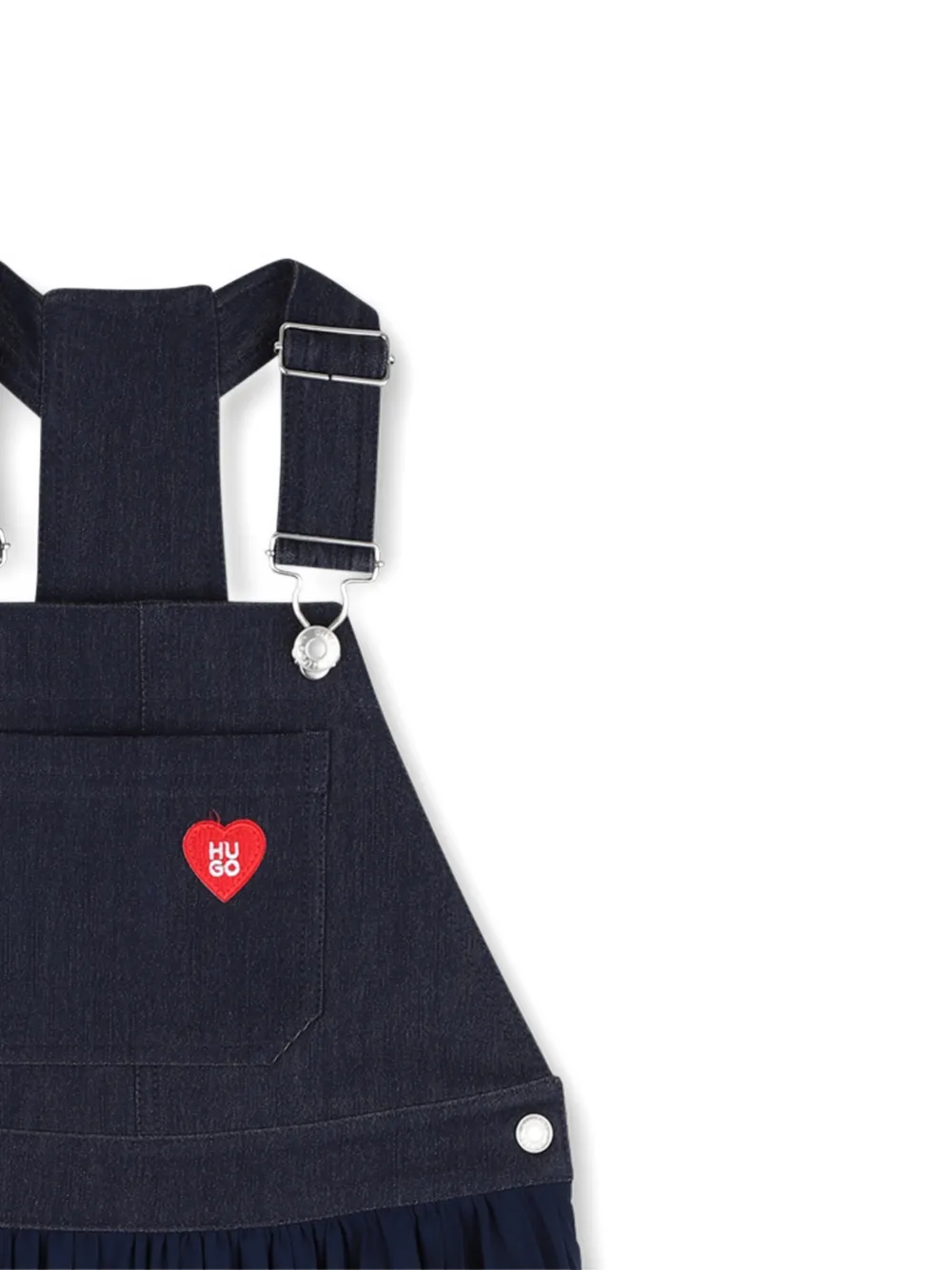 HUGO KIDS Jurk met plooien Blauw