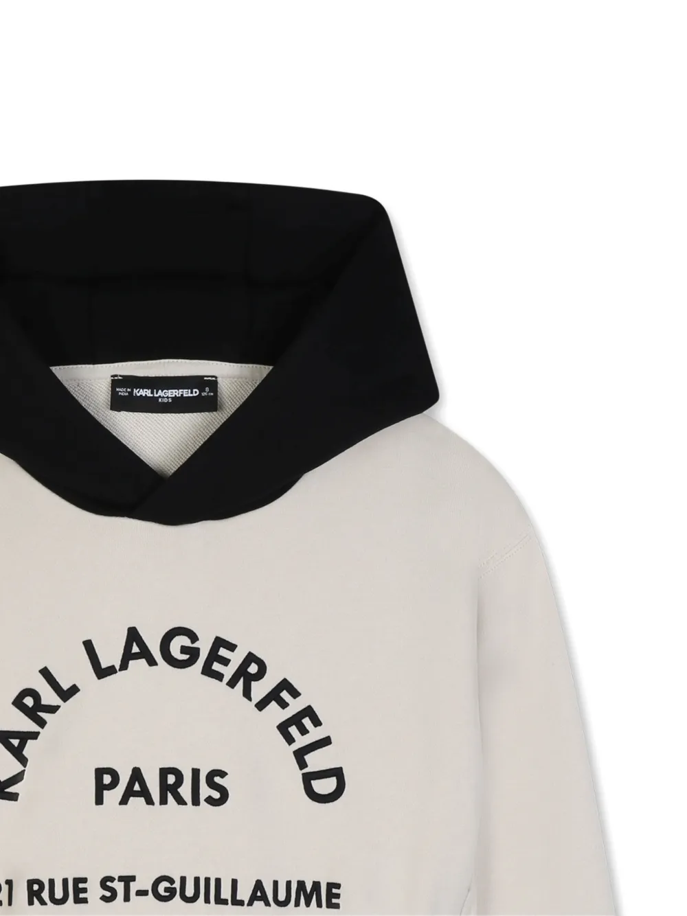 Karl Lagerfeld Kids Hoodie met logoprint Beige