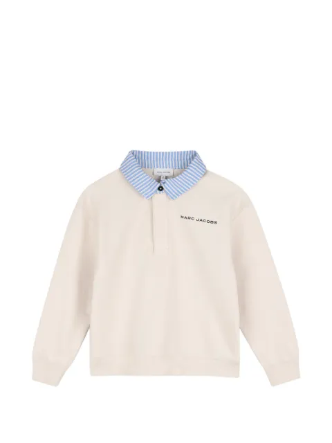 Marc Jacobs Kids sweat à logo imprimé et col constrastant