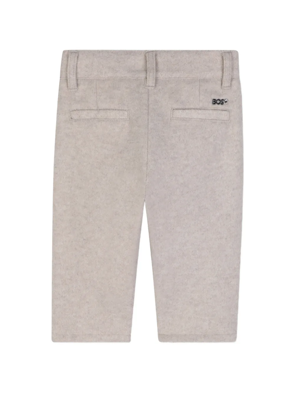 BOSS Kidswear Broek met logopatch Beige