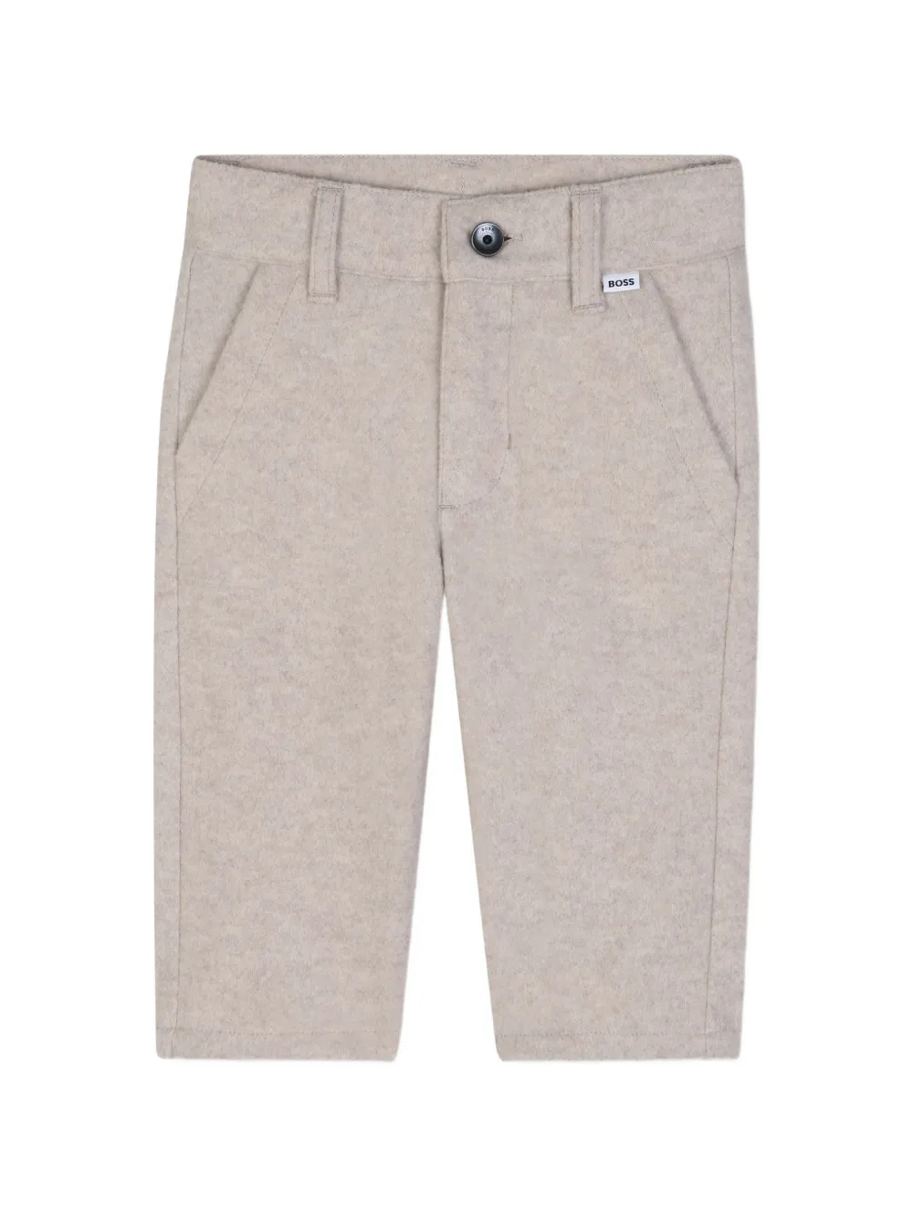 BOSS Kidswear Hose mit Logo-Patch - Nude