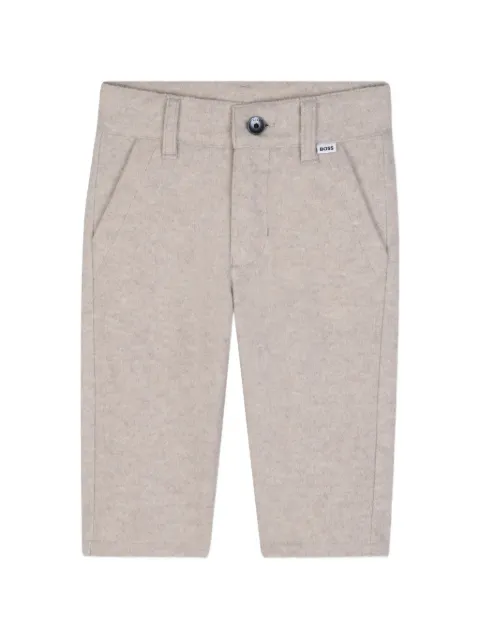 BOSS Kidswear logo-patch trousers