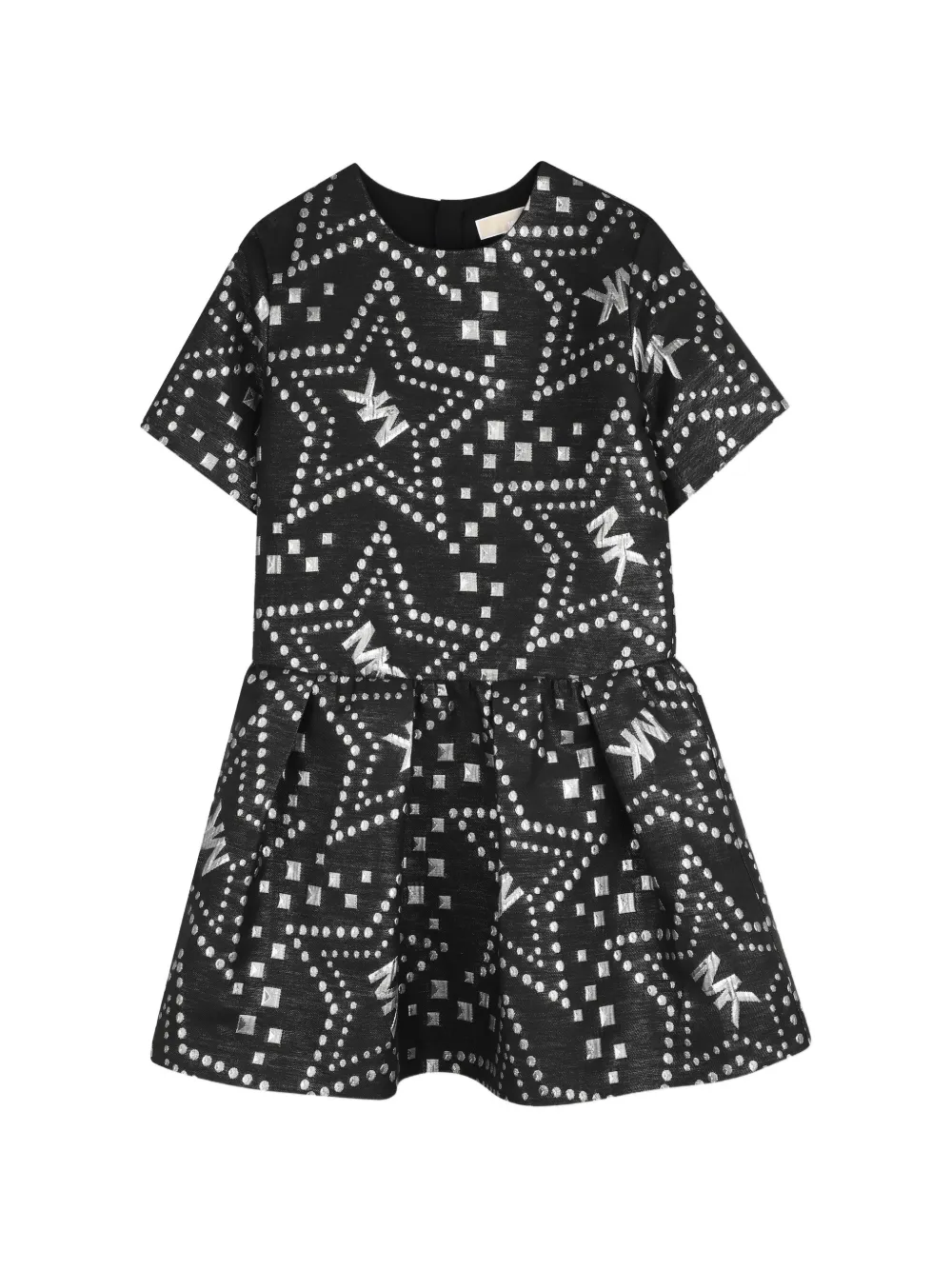 Michael Kors Kids Abito con logo a maniche corte - Nero