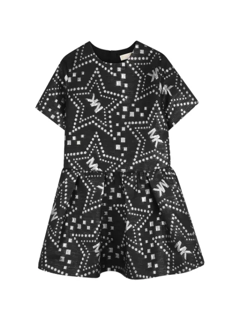 Michael Kors Kids logo-pattern short-sleeve dress